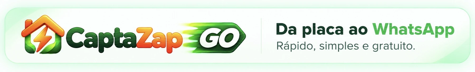 CaptaZap Go — Da placa ao WhatsApp